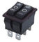 Commutatore del bottone di fila del doppio R5, 32*25mm, 16A 250V, 20A 125V, PA66 alloggio, con/senza lampada