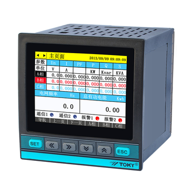 RS485 3 serie a 3,5 pollici dell'esposizione DW9T di TFT LCD del registratore multifunzionale di potere di fase