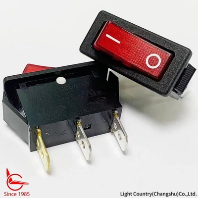 Good Quality ON-OFF R4 Rocker Switch con luce rossa 33*15mm 16A 250V UL VDE