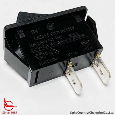 Taiwan Light Country R4 Nero ON OFF Rocker Switch 33*15mm 16A 250V