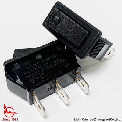 Taiwan Light Country R4 Nero ON OFF Rocker Switch 33*15mm 16A 250V