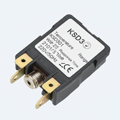 0-300C Temperature Range KSD301 Thermostat with ≤2S Response Time and 220V/50Hz Voltage